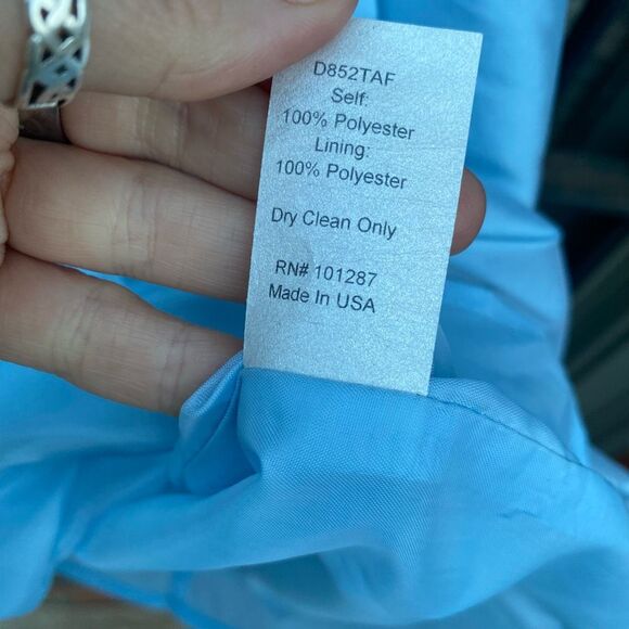 Alexia Admor New York Blue Strapless Bow Back Dress, Size Small - Picture 4 of 9